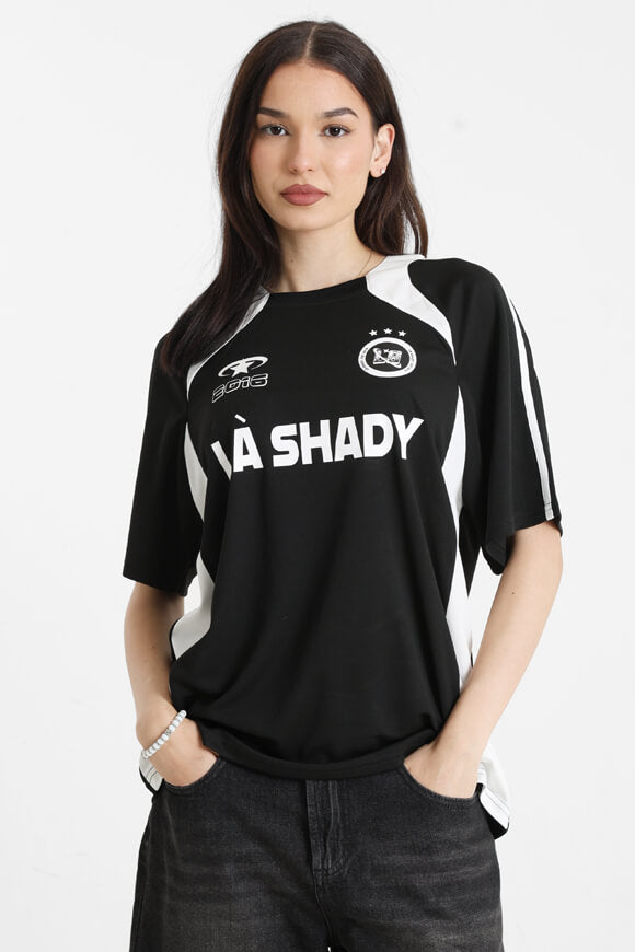 T-shirt oversize en maille - Noir