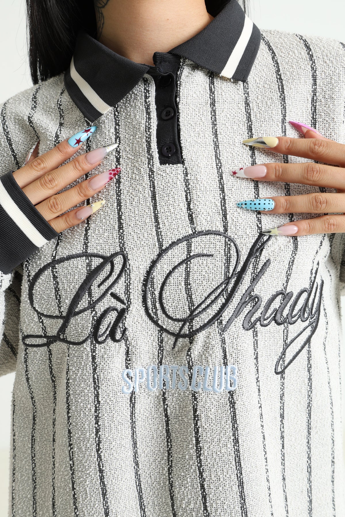 Oversize Sweatshirt - Offwhite + Schwarz