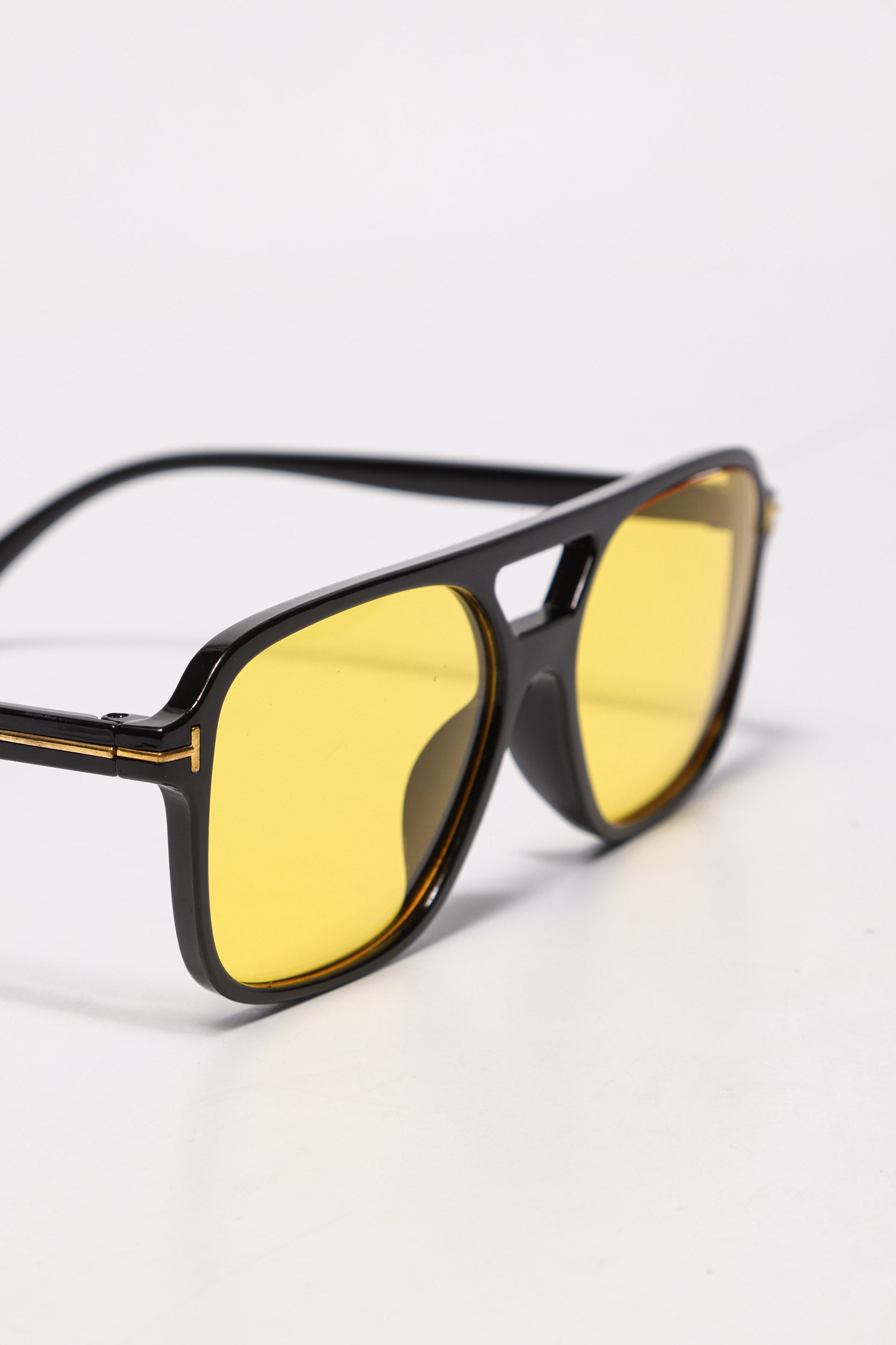 Brille - Black + Yellow