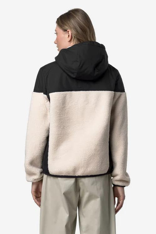 Samson 4.0 Orsetto Sherpa Jacket - Black Pure + Ecru