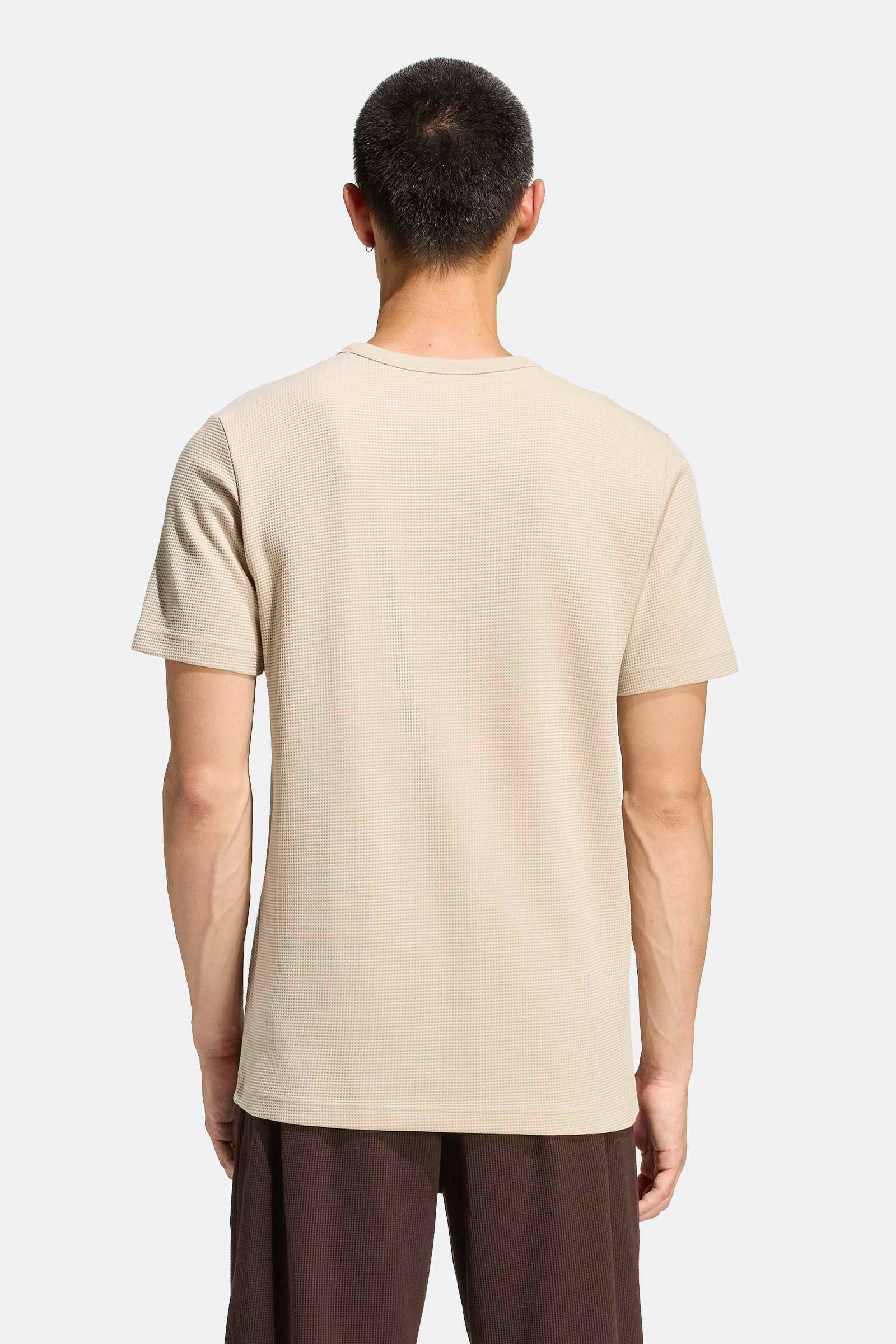 T-Shirt aus Waffelstoff - Stone Khaki