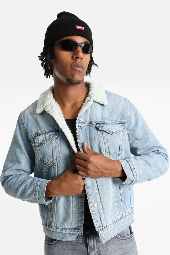 Giacca in denim foderata Trucker Type 3 - Blu Kentucky