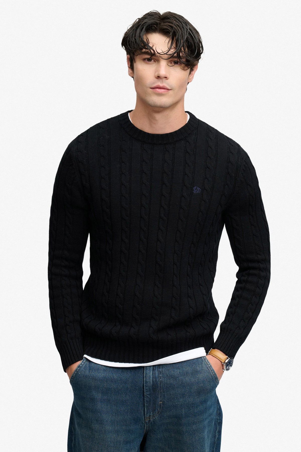 Strickpullover - Black