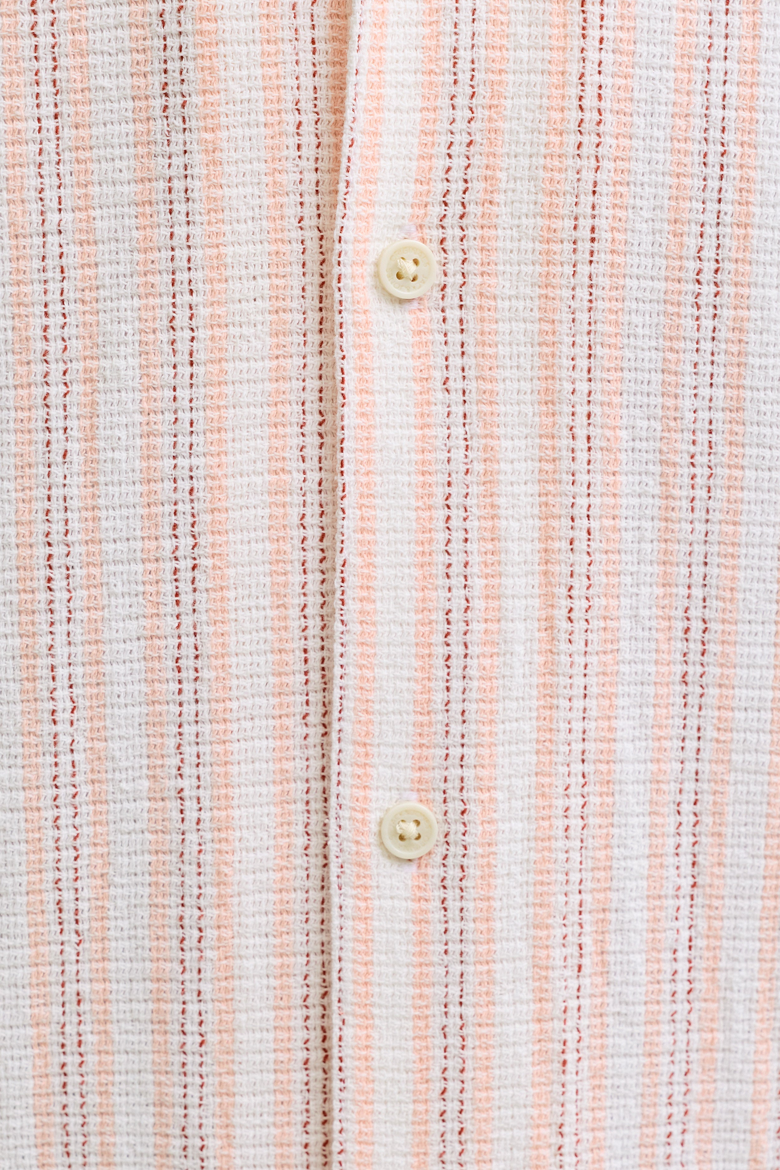 JORCOBA Strukturiertes Oversize Hemd - Peach Melba