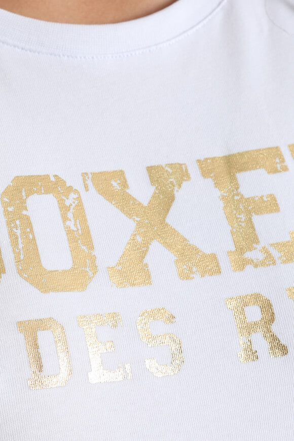 T-shirt - Blanc + Or