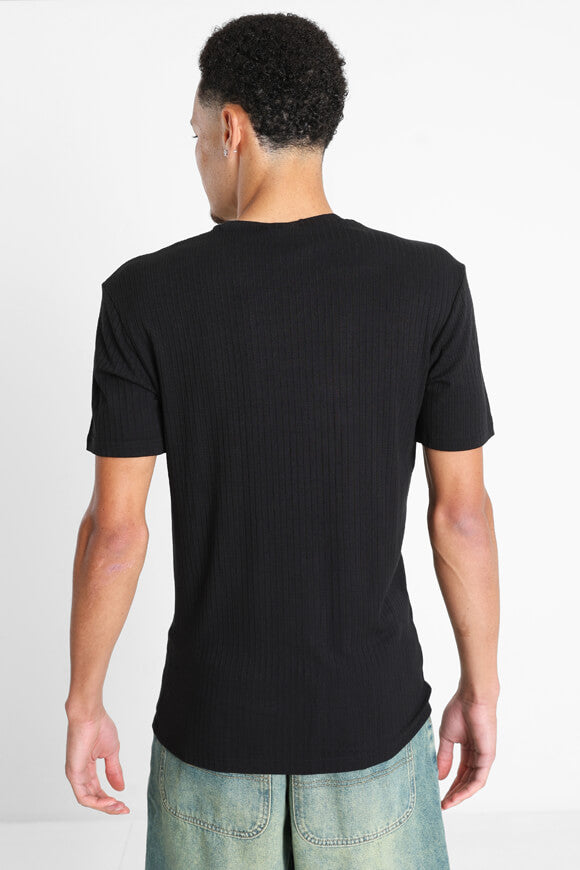 Strukturiertes T-Shirt - Black