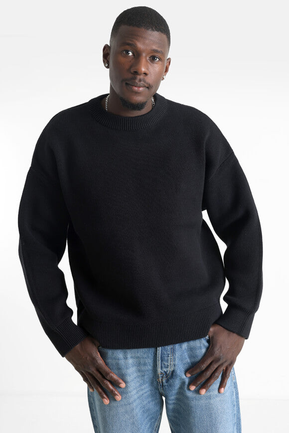 Kobe pull ample en tricot - Black