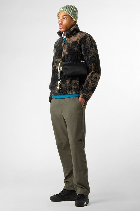 Extreme Pile Crop Fleece Sweater - Black Light