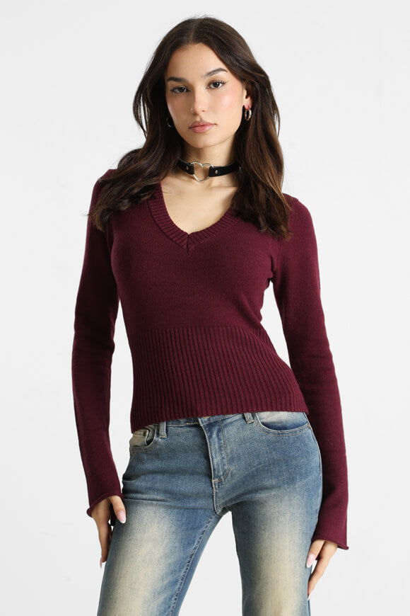 Strickpullover - Bordeaux