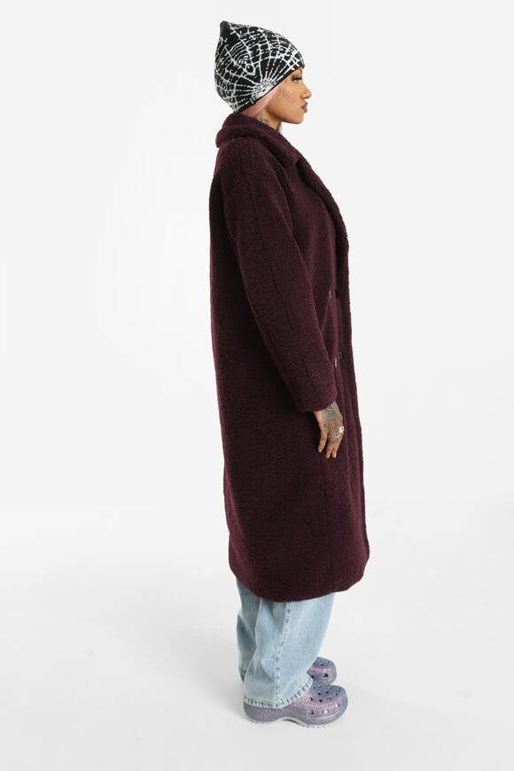 Teddy coat - Aubergine
