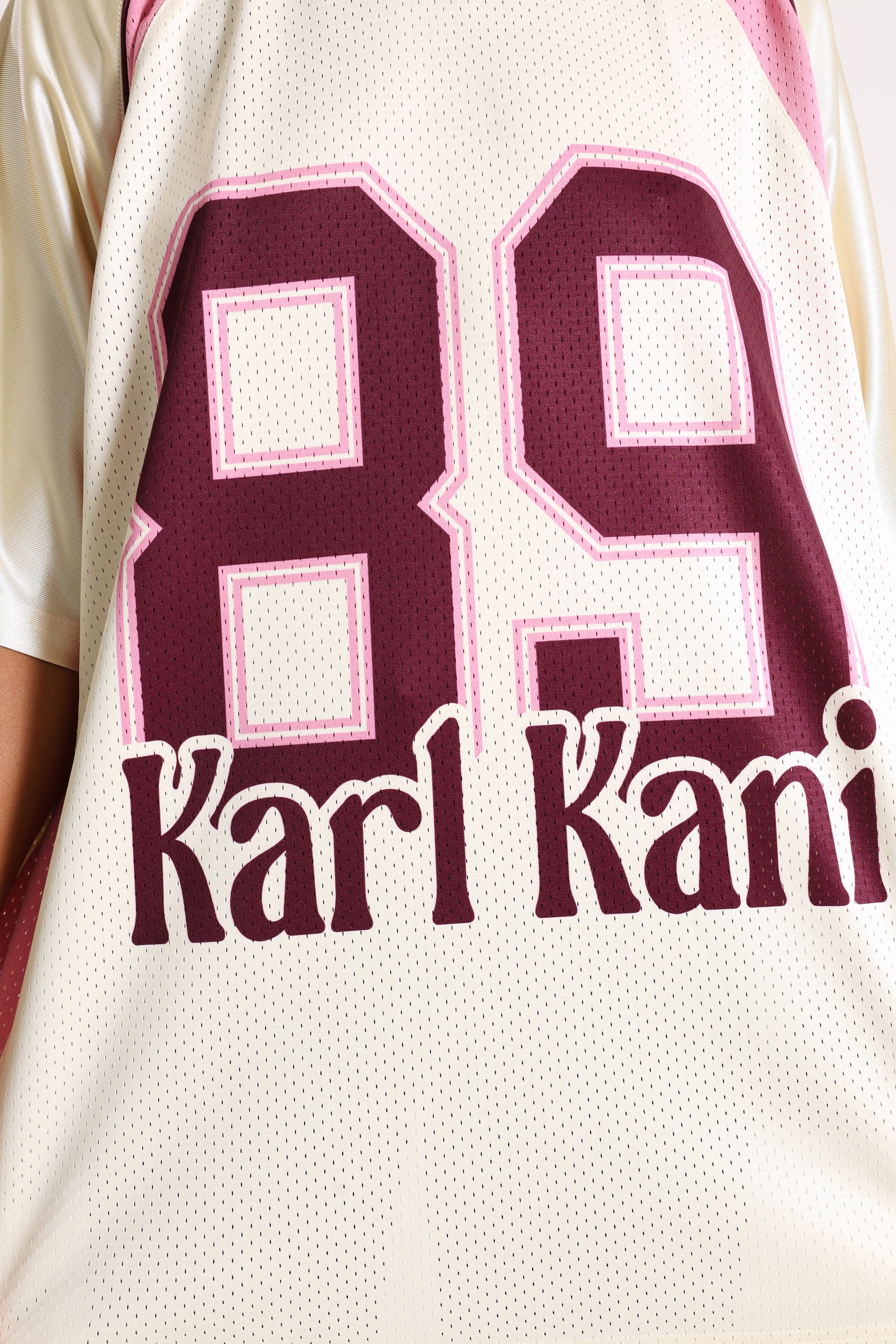 Oversize Mesh T-Shirt - Vanilla + Berry + Pink