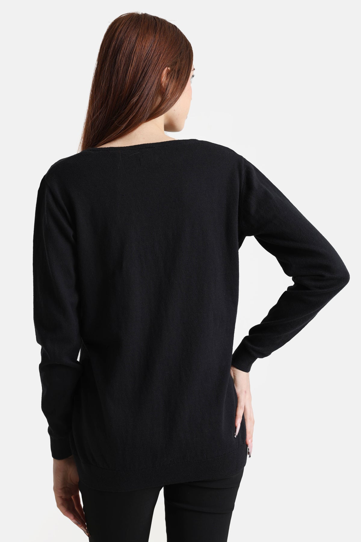 Feinstrickpullover - Black