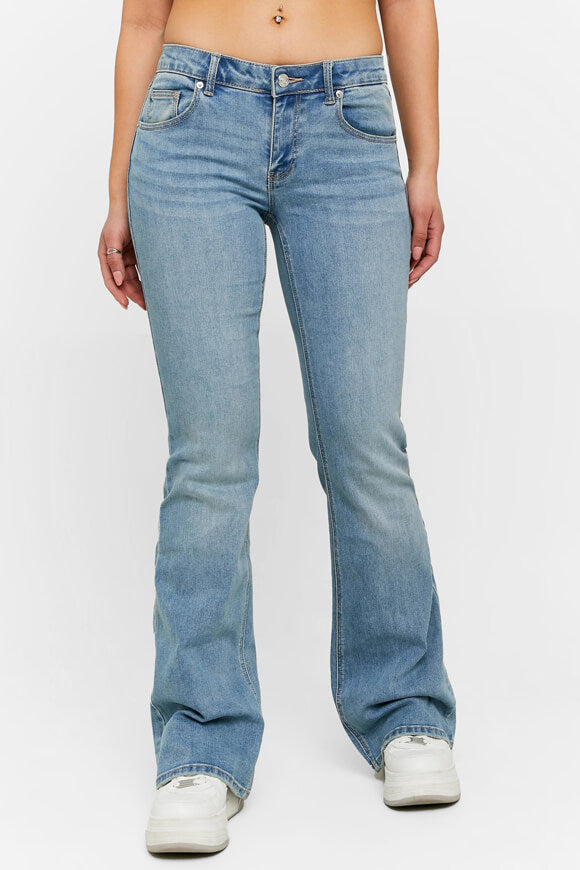 Flare Jeans - Medium Blue Denim
