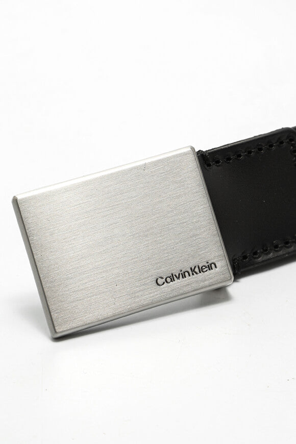 Fibbia formale cintura in pelle - Black