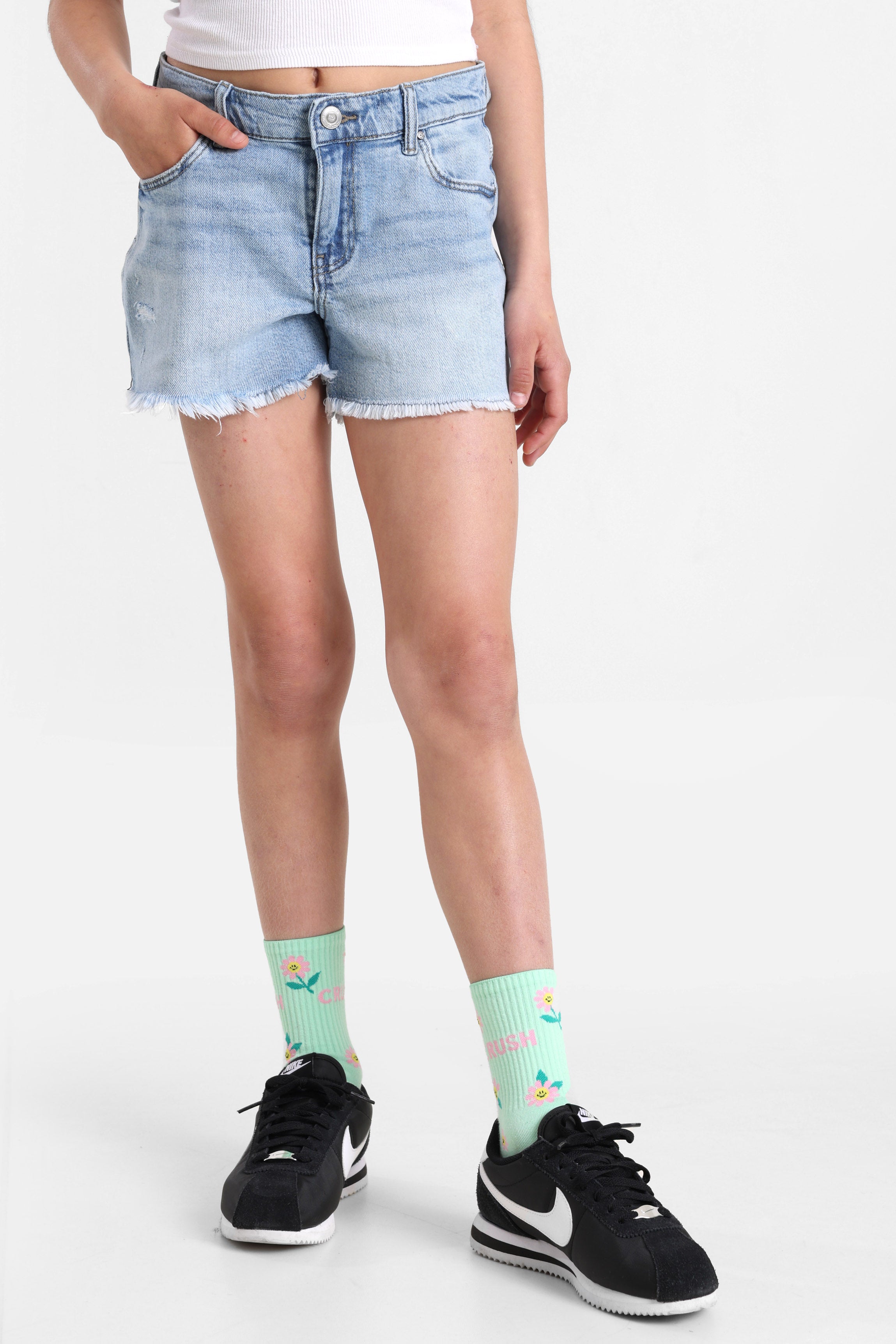 KOGROBYN Jeansshorts - Light Blue Denim