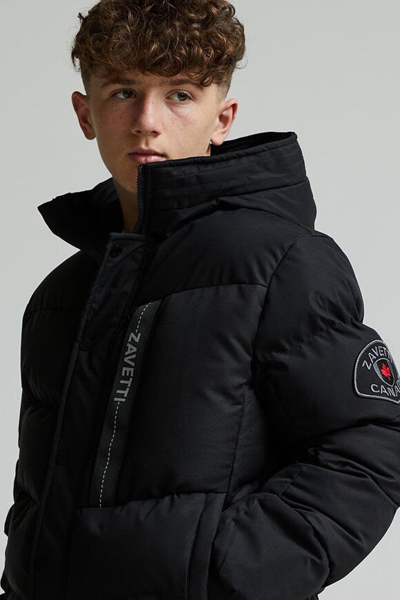 Zovetio Puffer Bomberjacke - Jet Black