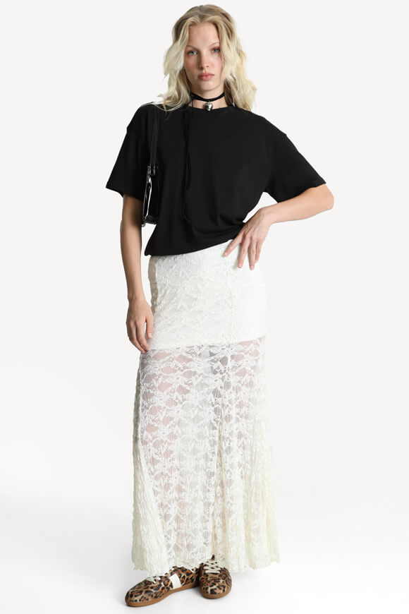Maxi Spitzenrock - Offwhite