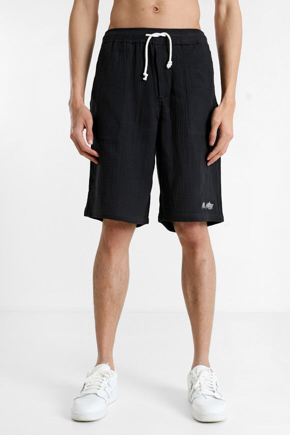 Fabric shorts - Black