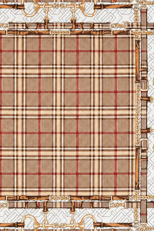 Tuch / Foulard - Brown + Black