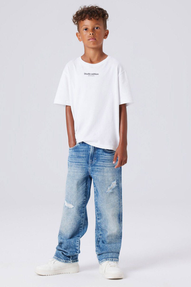 NKMYRAN Loose Fit Jeans - Medium Blue Denim