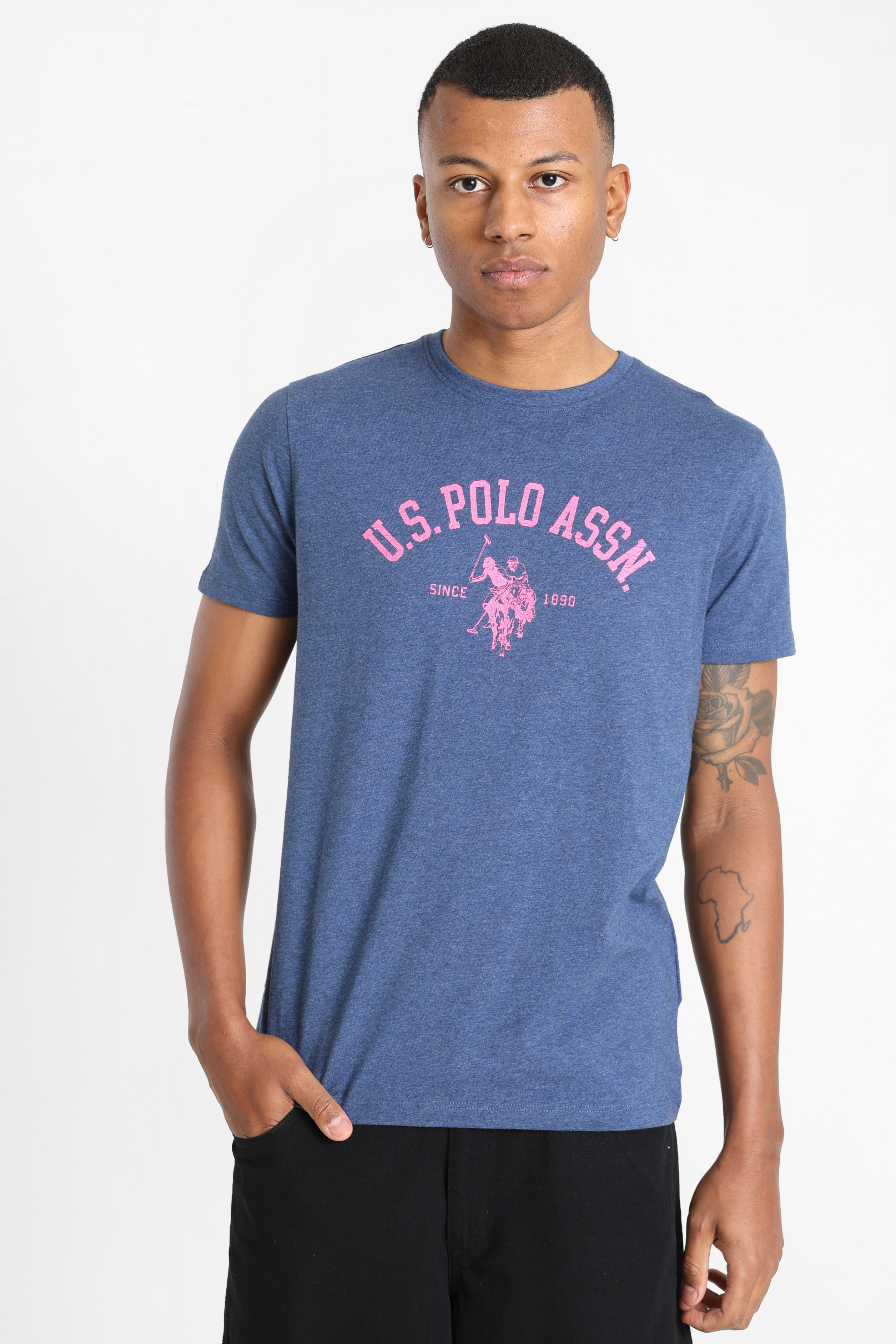 Waves T-Shirt - Blue Heather