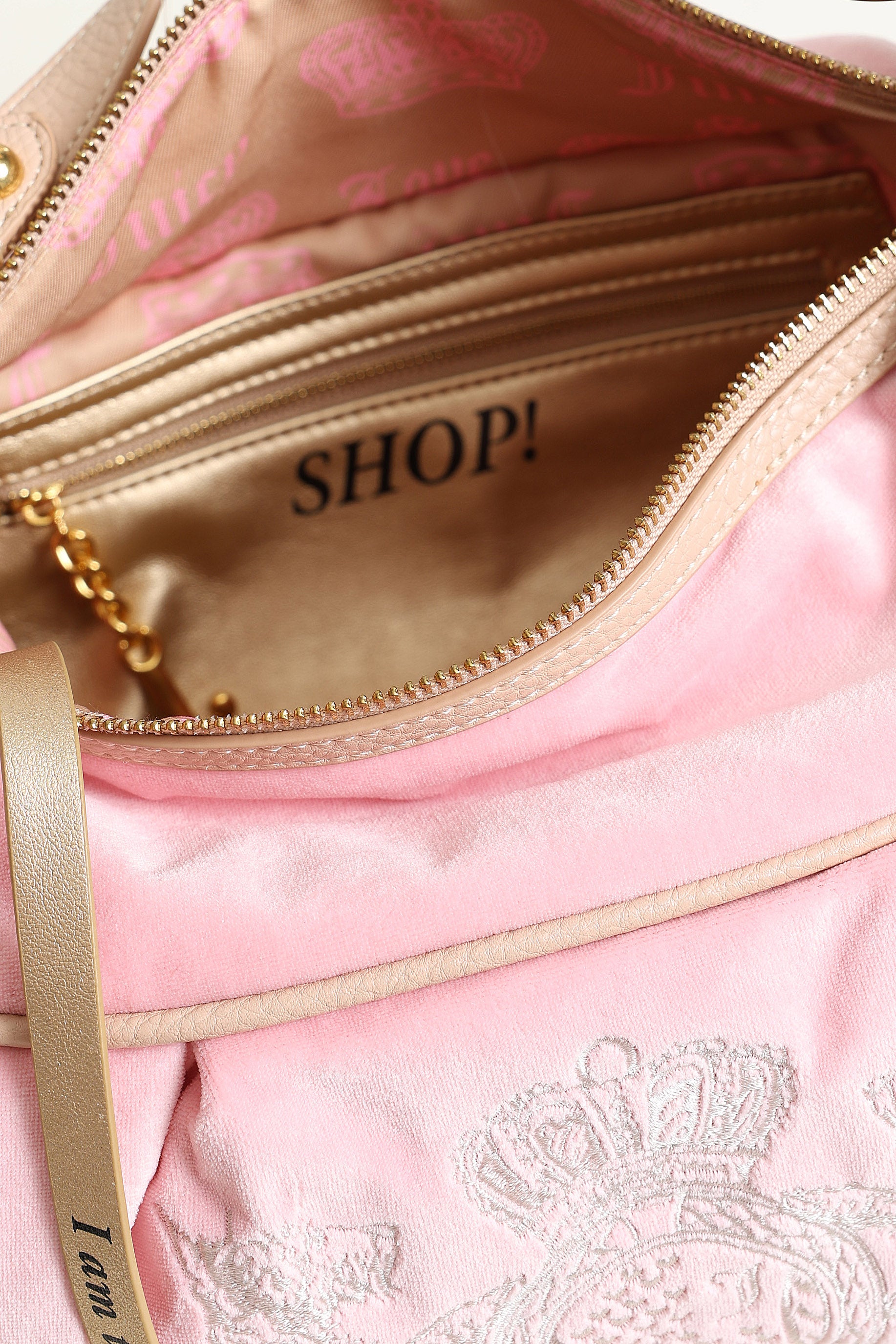 Samt Handtasche - Juicy Pink