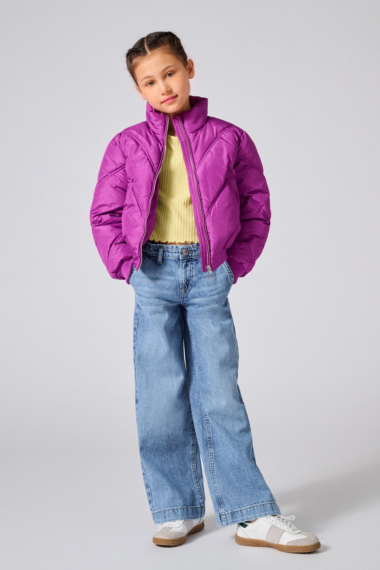KOGCOMET Wide Leg Jeans - Medium Blue Denim