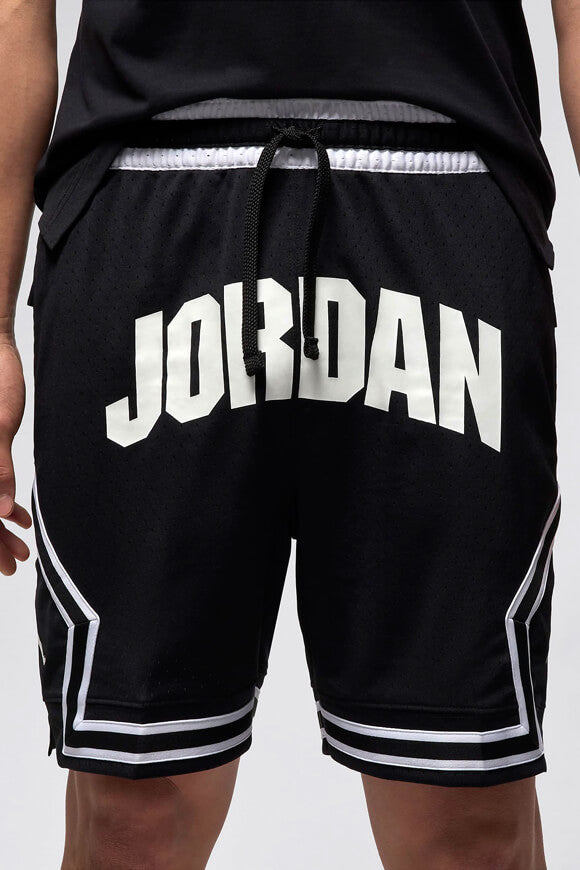 Sport Diamond Mesh Shorts - Black + White