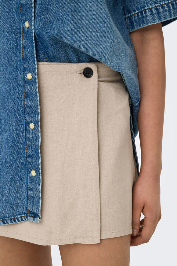 ONLCARO Linen Skort - Oxford Tan