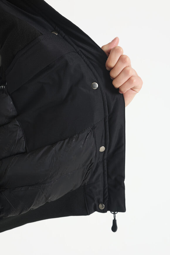 Olivia Wattierte Bomberjacke - Jet Black