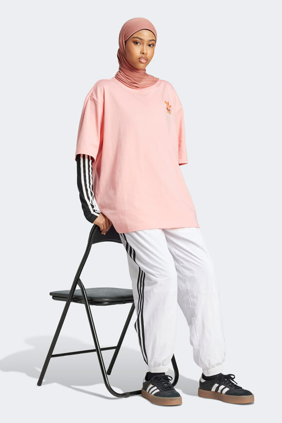 Summer Glow Graphic Oversize T-Shirt - Semi Pink Spark