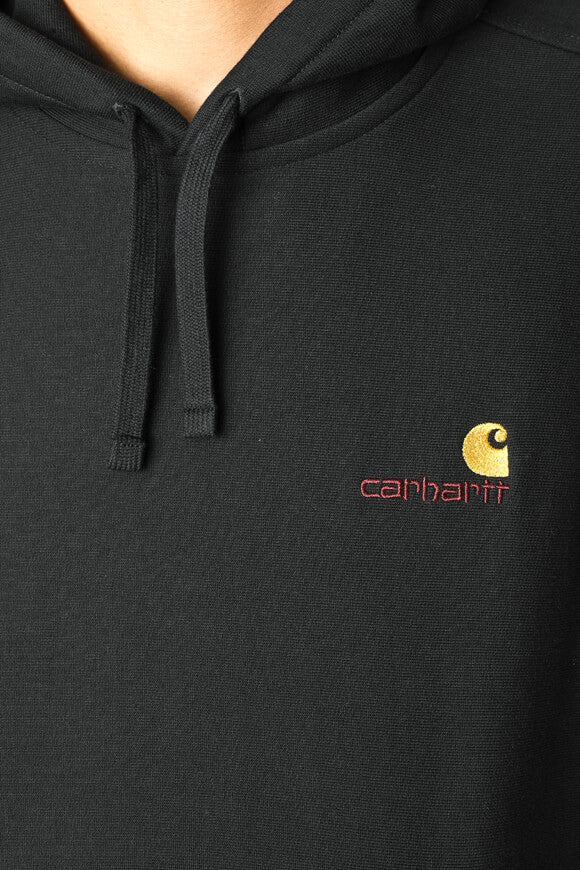 Sweat à capuche oversize American Script - Noir