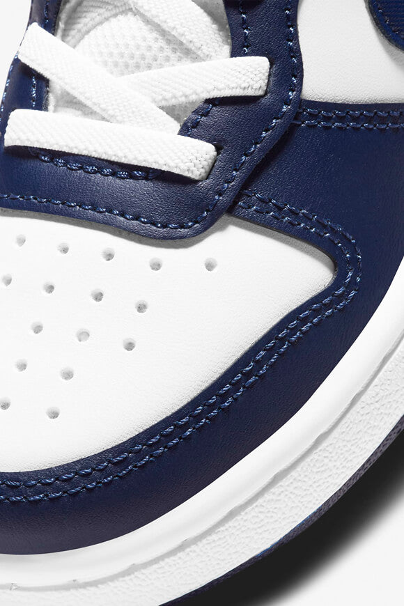 Sneaker Court Borough 2 Bambini - Bianco + Blue Void + Signal Blue