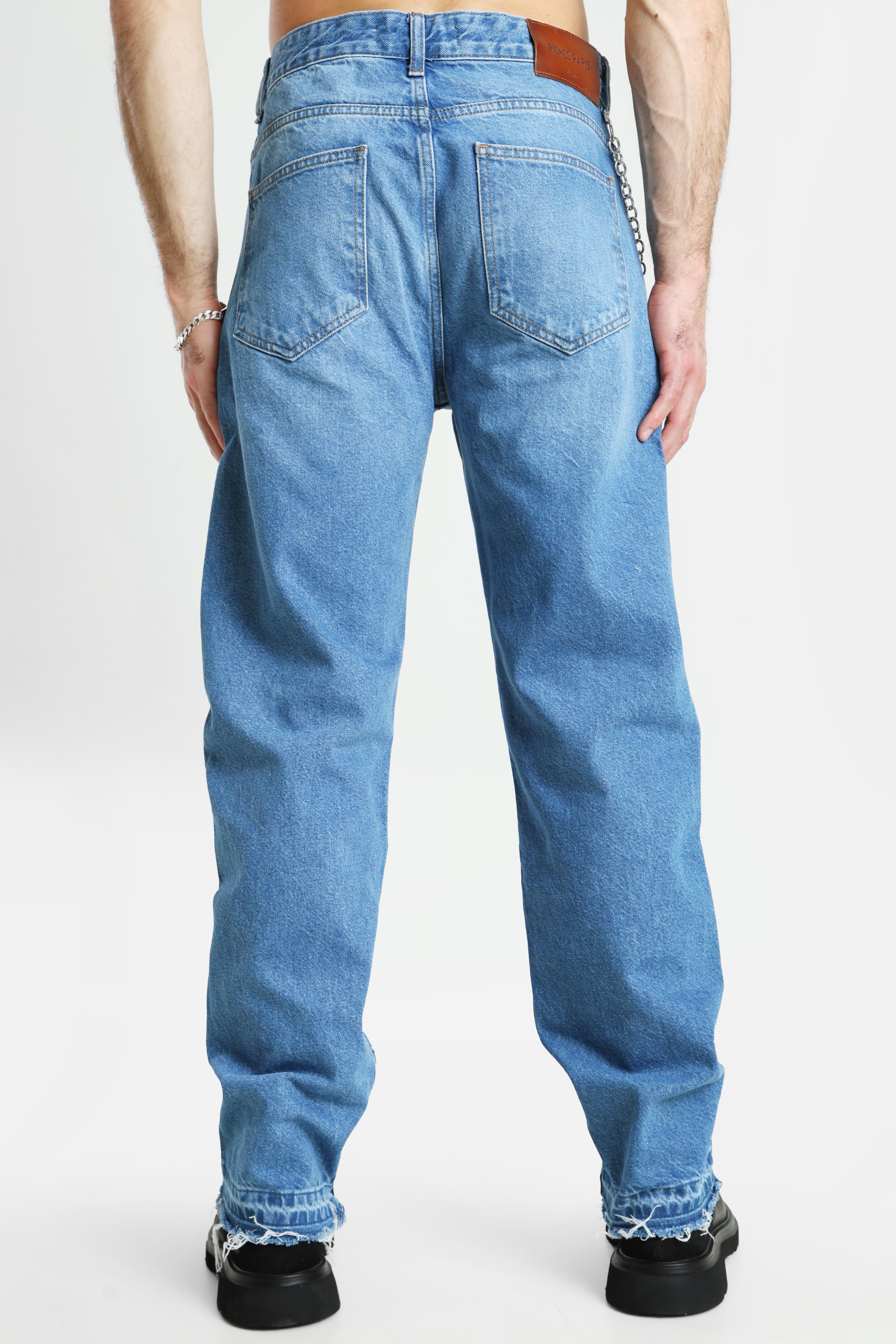 Loose fit jeans - blue denim
