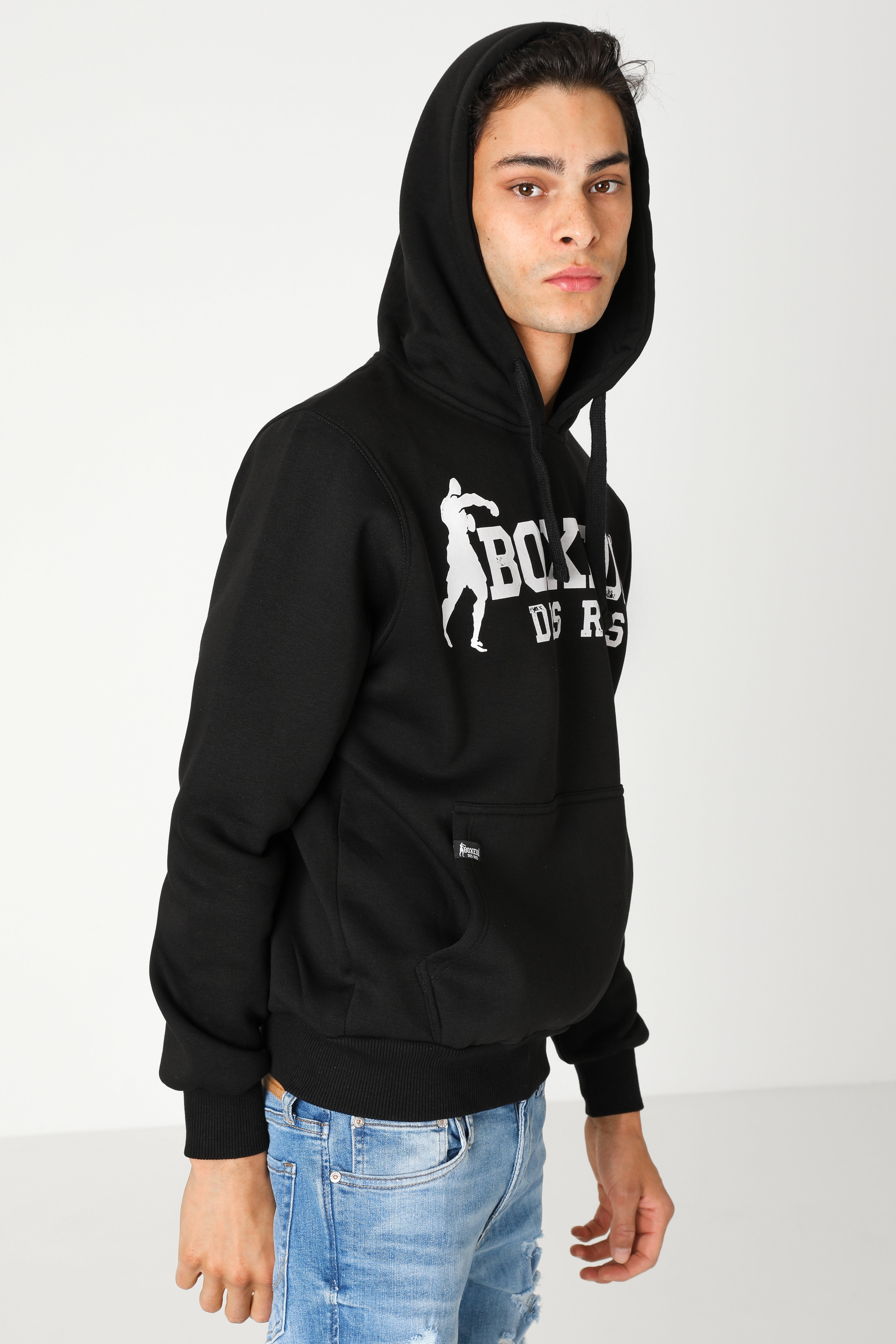 Sweatshirt à capuchon - Black + White