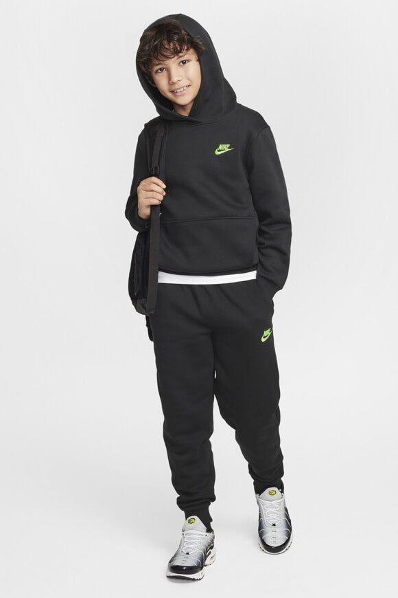 Club Fleece Kapuzensweatshirt - Black + Yellow