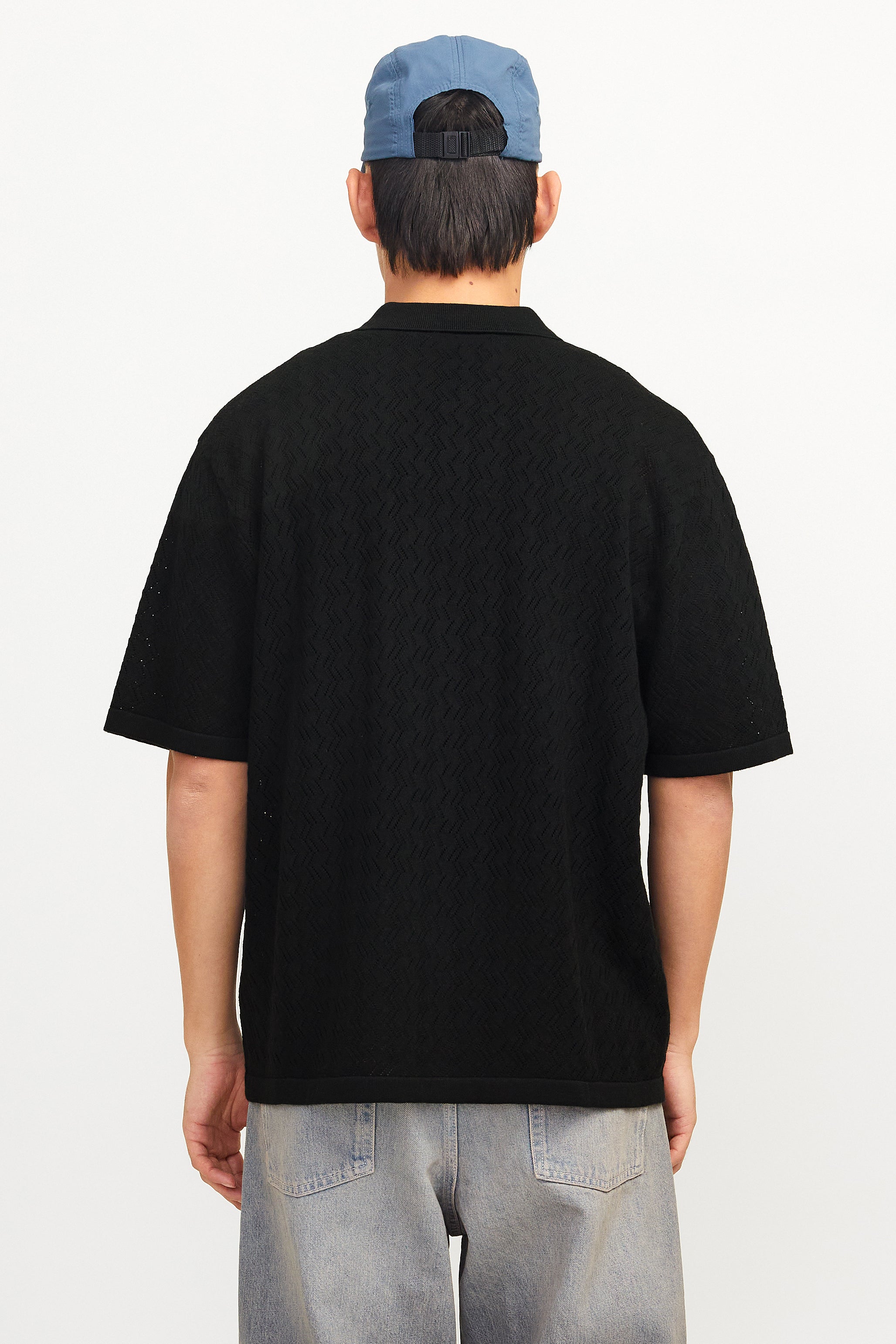 Tyler knitted shirt - Black