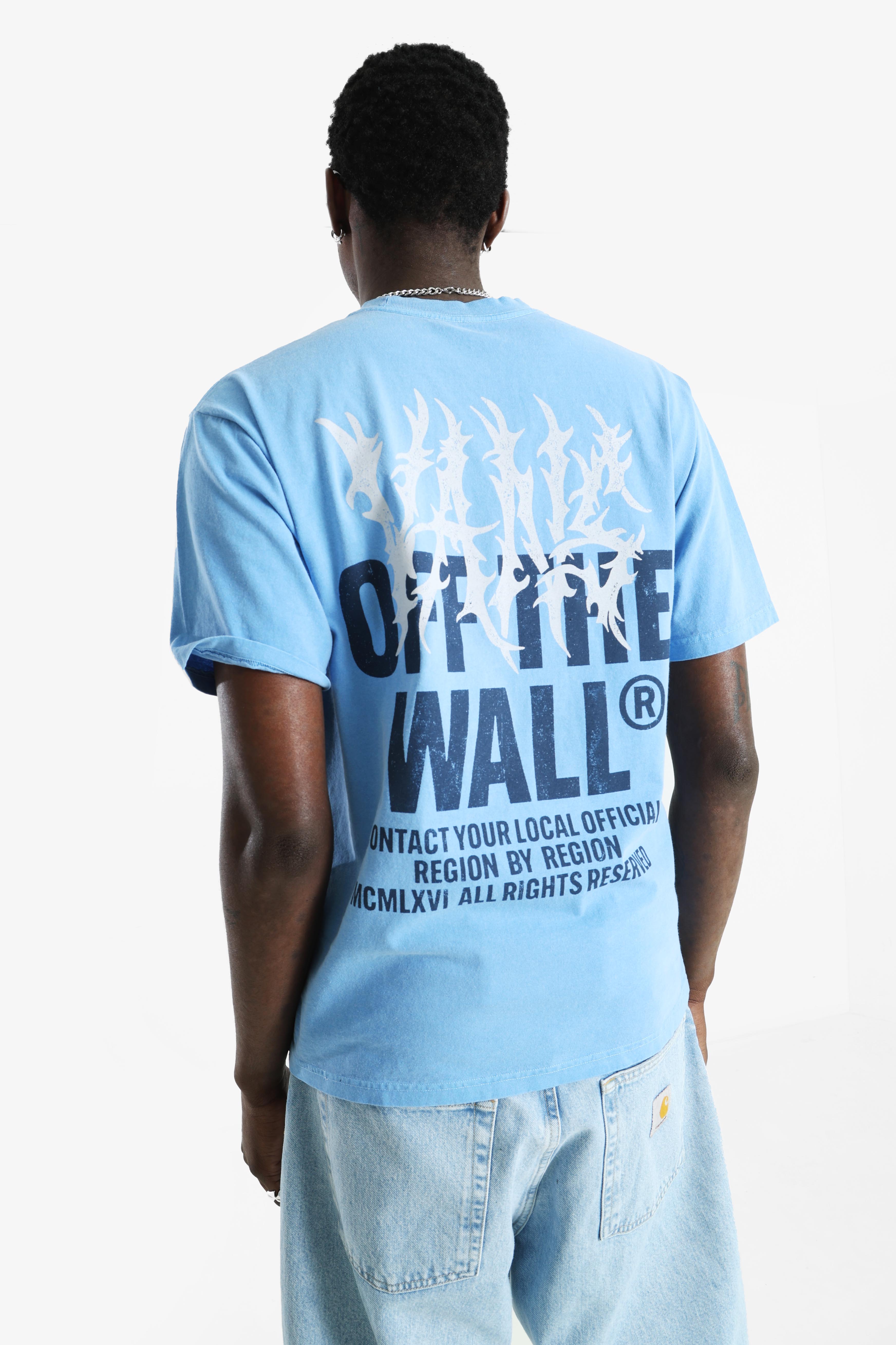 Metal Wall Oversize T-Shirt - Tranquil Blue