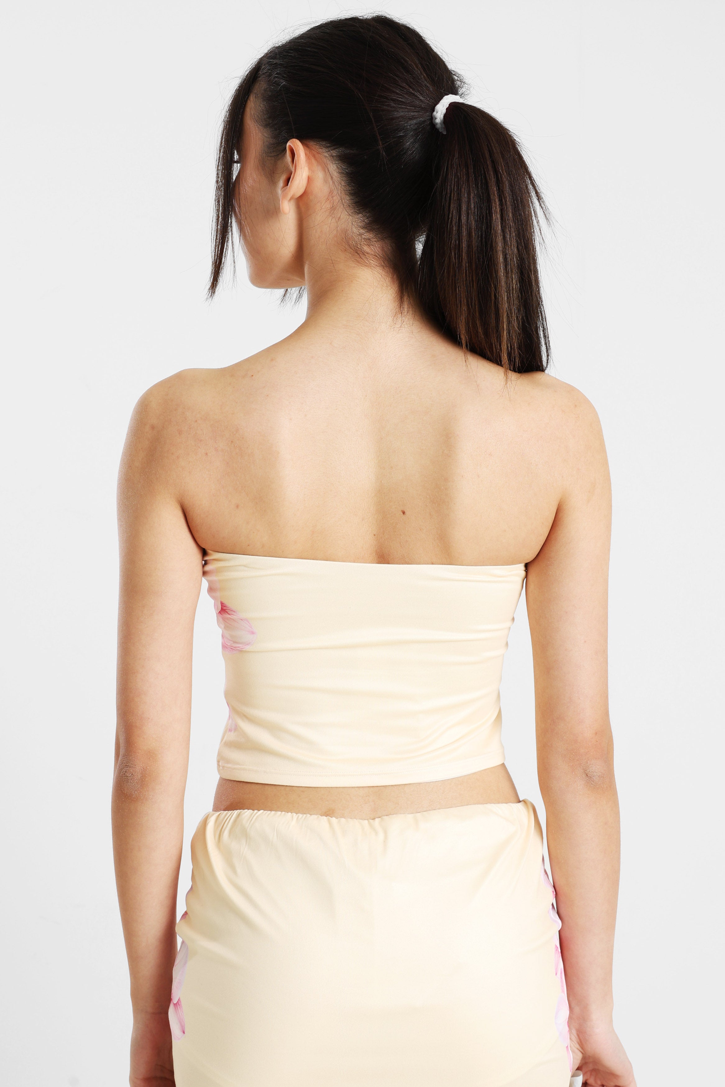 Bandeau Crop Top - Gelb