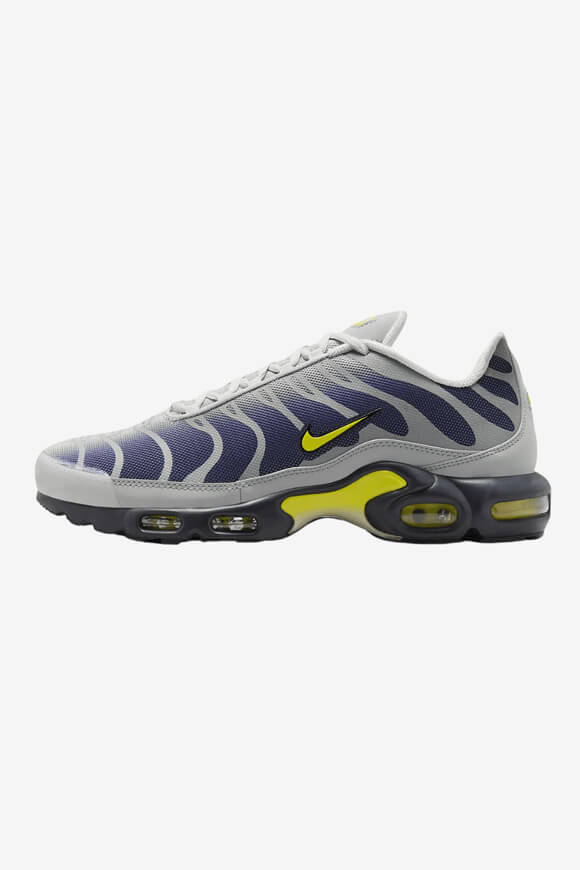 Air Max Plus Sneaker - Metallic Silver + Obsidian + Opti Yellow
