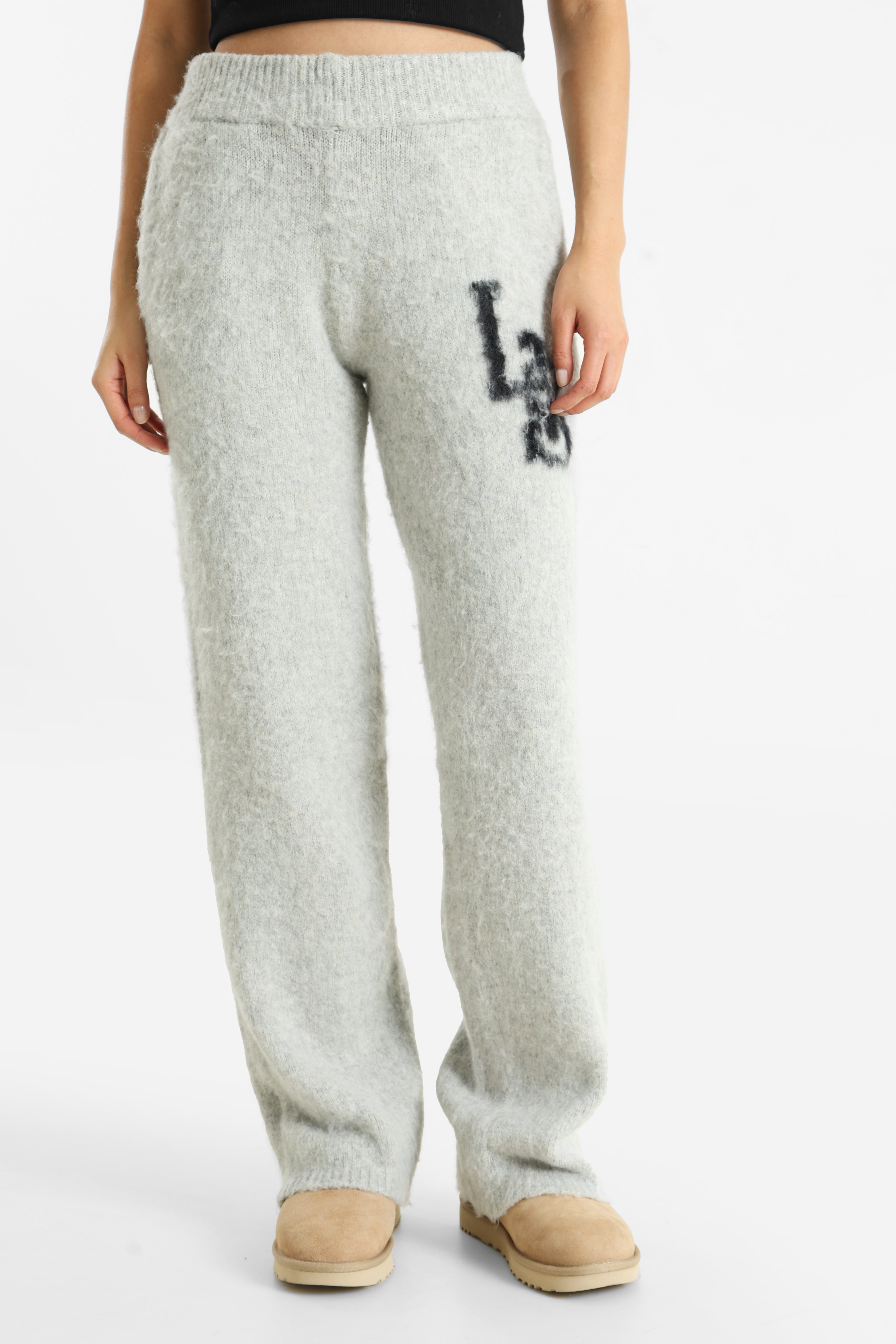 Strickhose - Hellgrau meliert