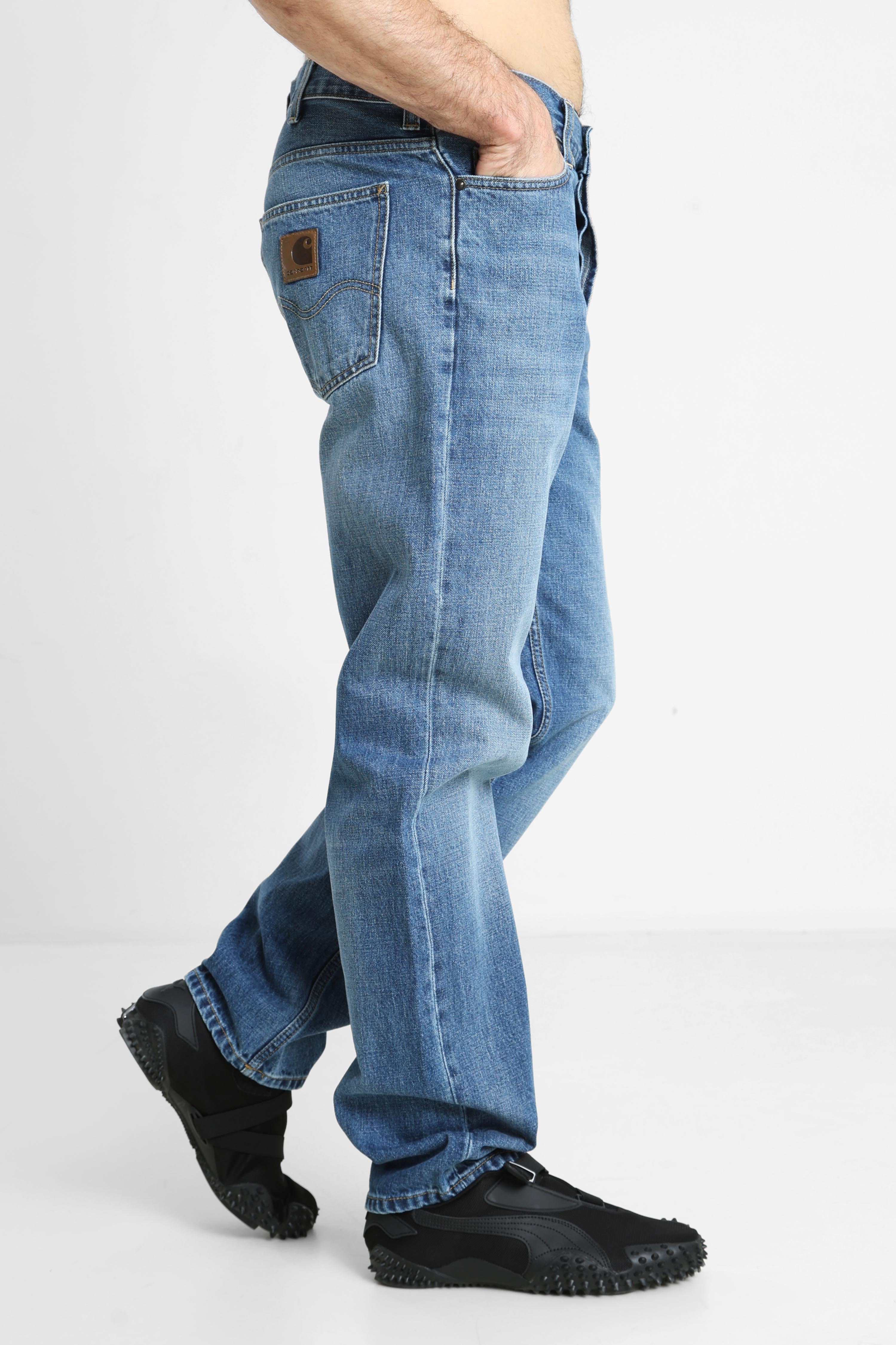 Marlow Jean regular fit L32 - Blue Worn Bleached