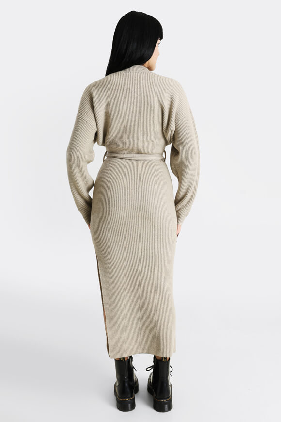 Strickmaxikleid - Beige