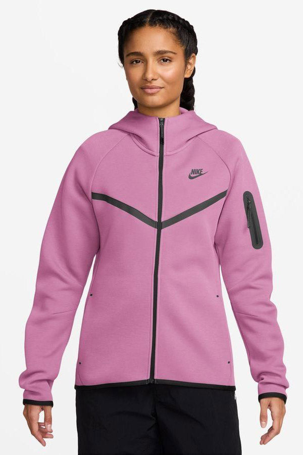 Sportswear Tech Fleece zip-up hoodie - Light Magenta + Black