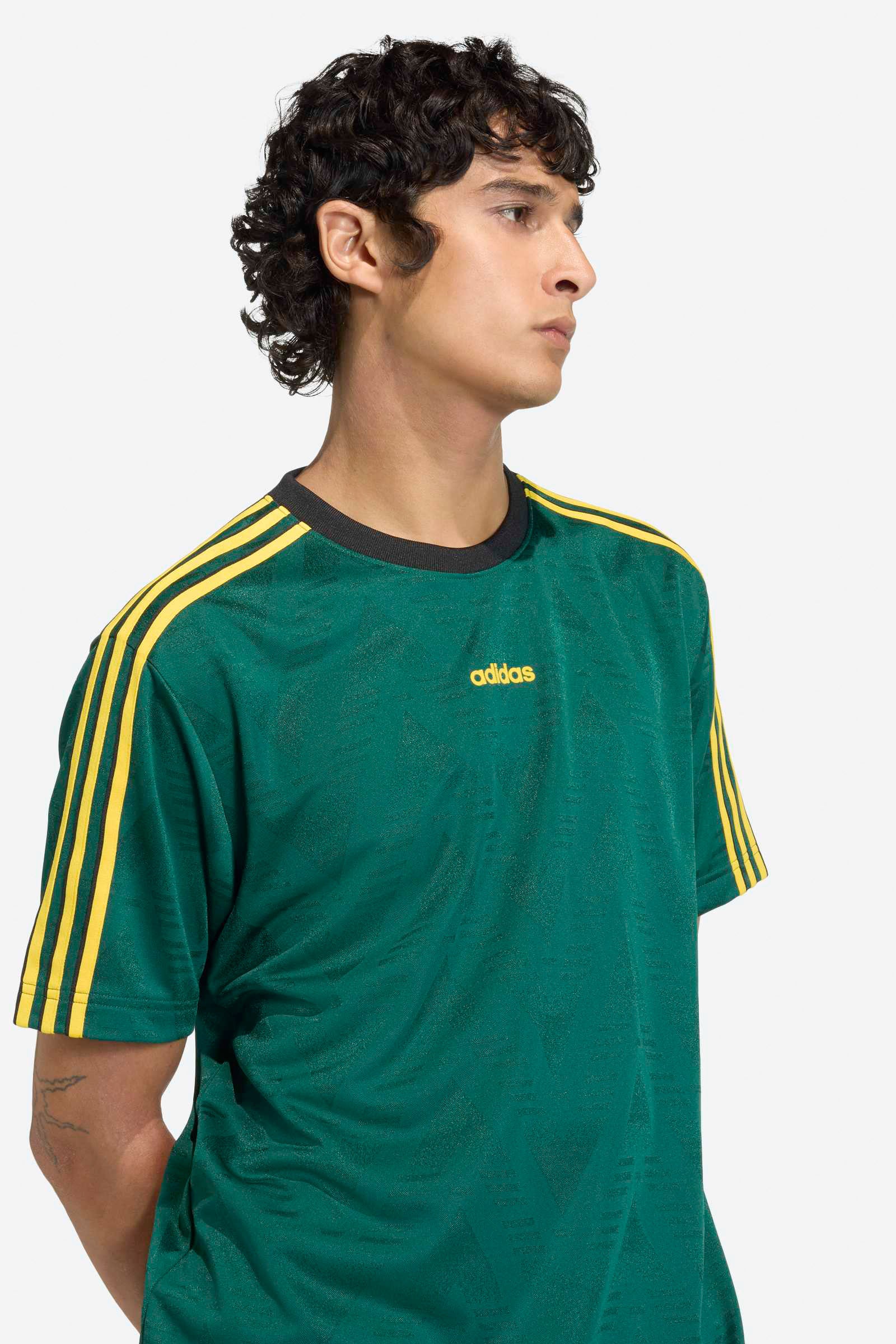 Jacquard Jersey T-Shirt - Collegiate Green