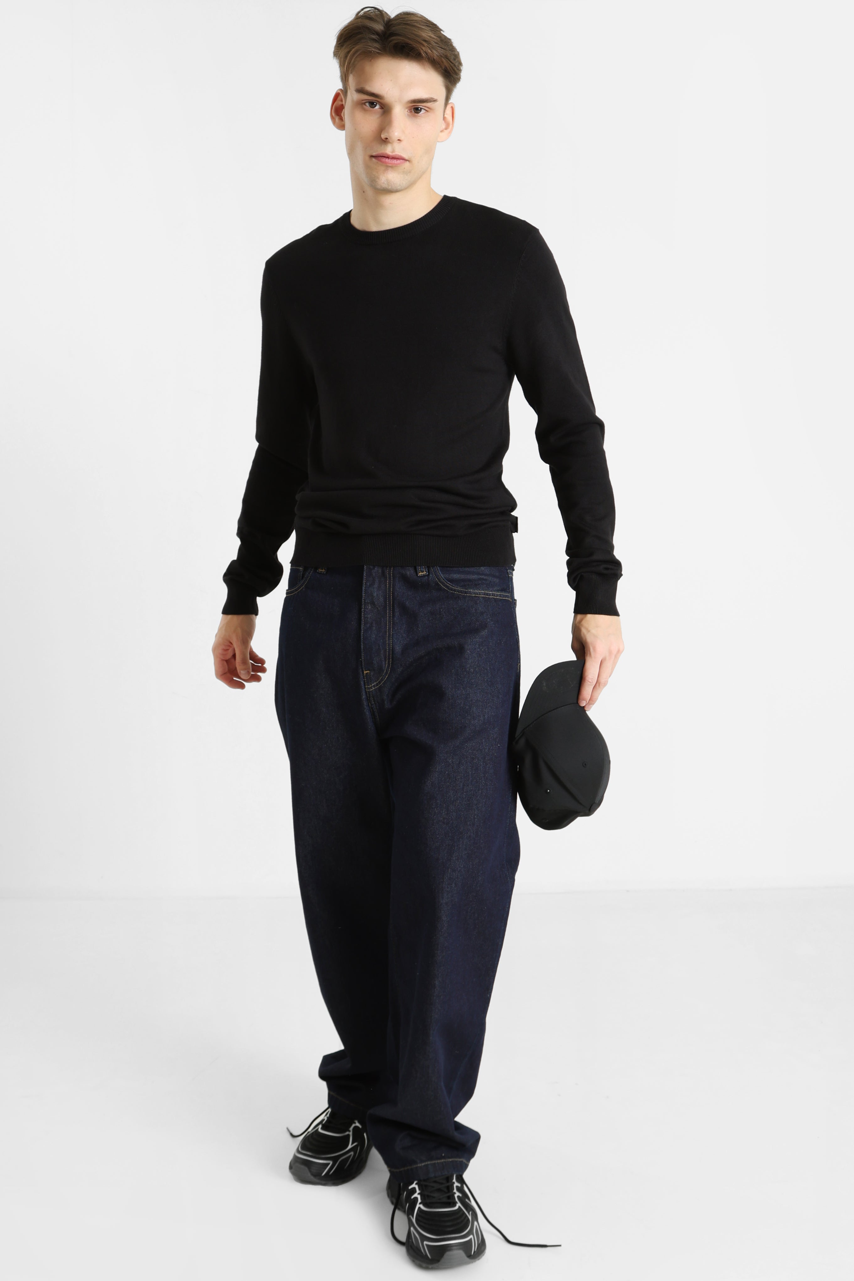 BHDAN pull en tricot fin - Black