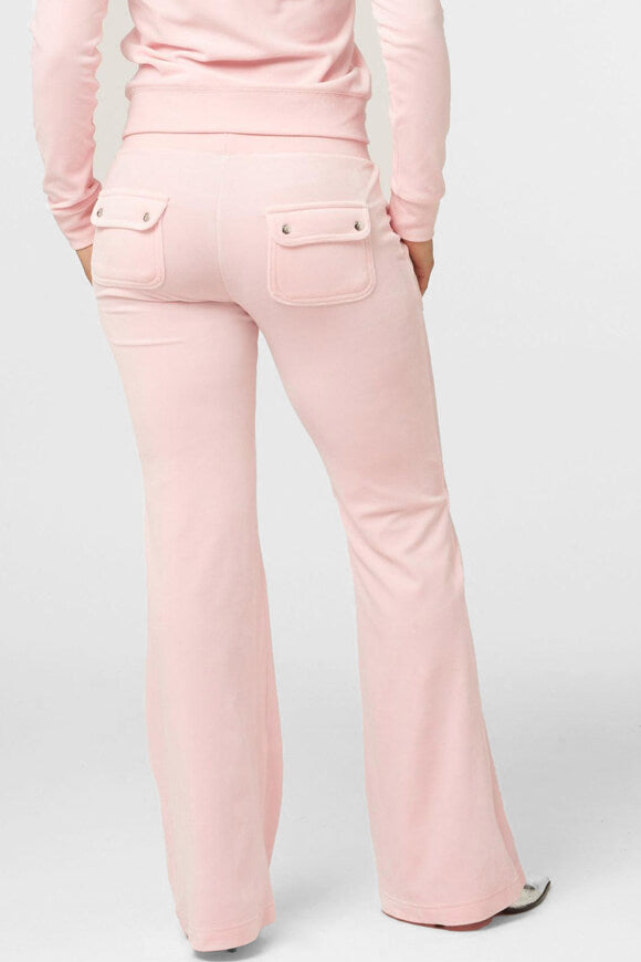 Layla flare velvet trousers - Almond Blossom