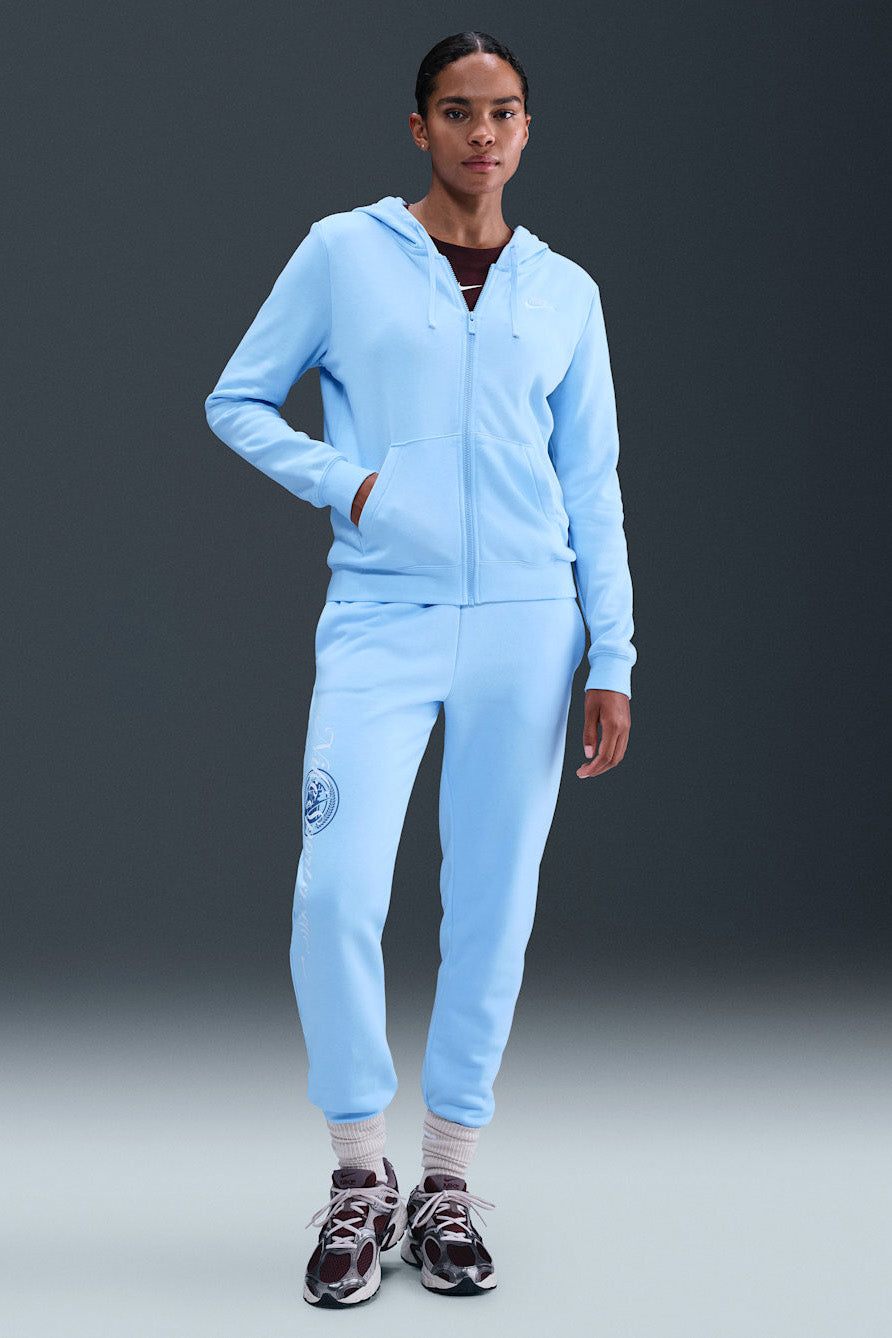 Giacca con cappuccio - Blu Celestino