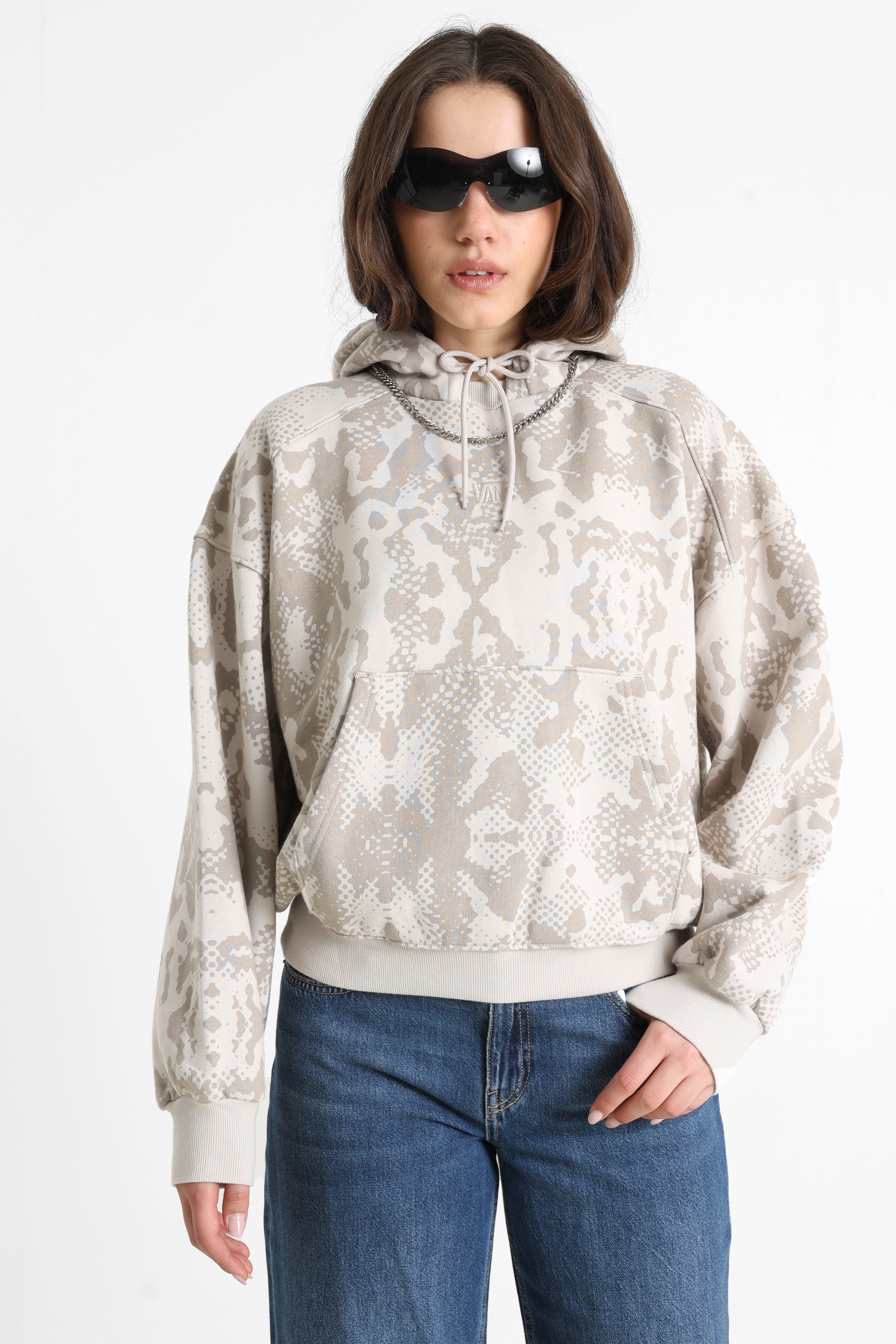 Sweatshirt à capuchon - Taupe Mist