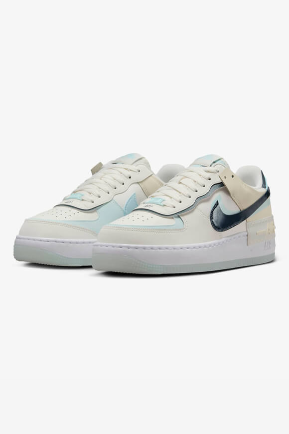 Air Force 1 Shadow Sneaker - Sail + Armory Navy + Glacier Blue